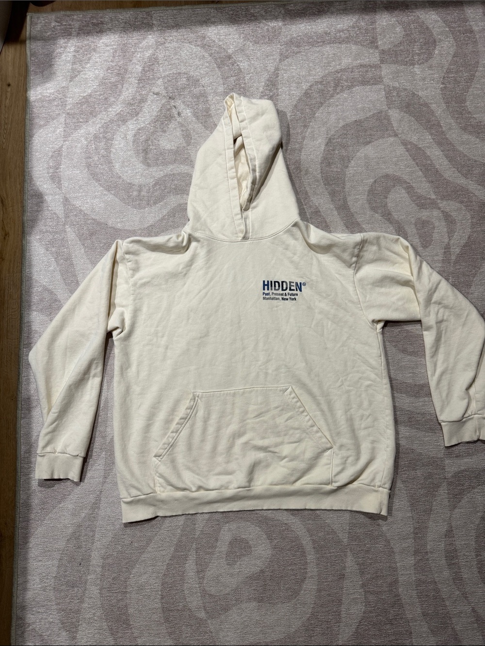 HIDDEN™ Cream Pullover Hoodie for Men